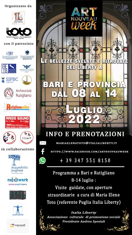 evento art nouveau week 2022 Bari e provincia