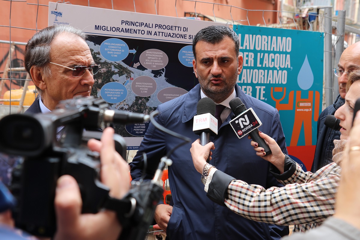 Acquedotto Pugliese investe 125 milioni di euro sulla città di Bari