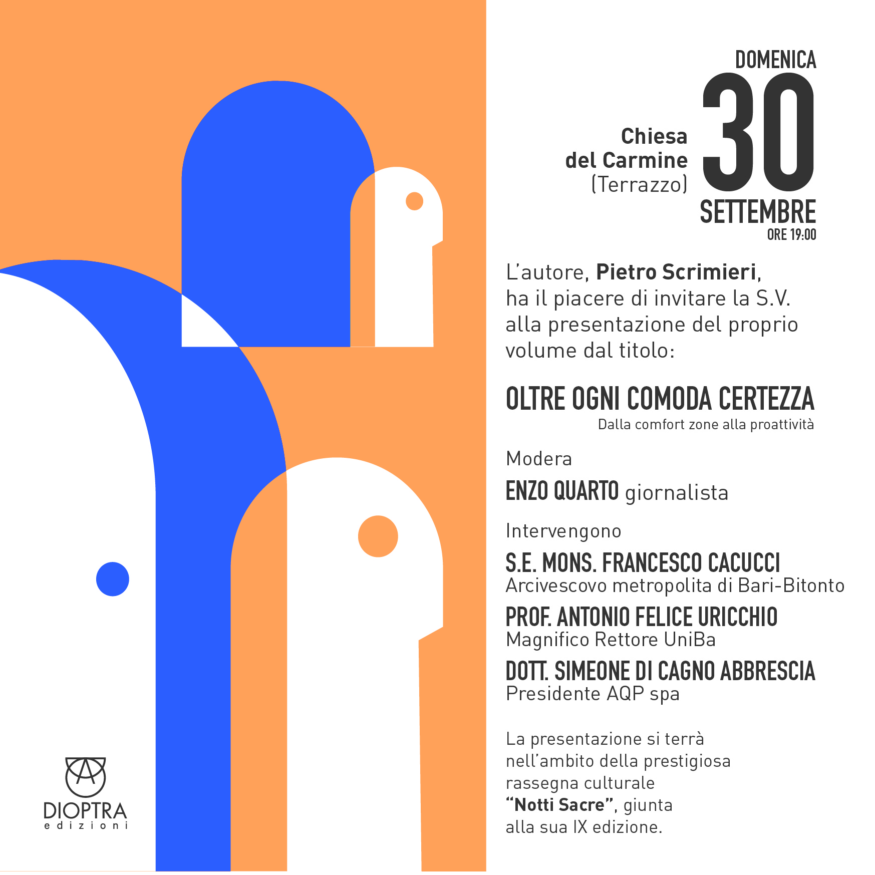 Di generazione in generazione Acquedotto Pugliese alla IX edizione di Notti Sacre La presentazione del libro di Piero Scrimieri