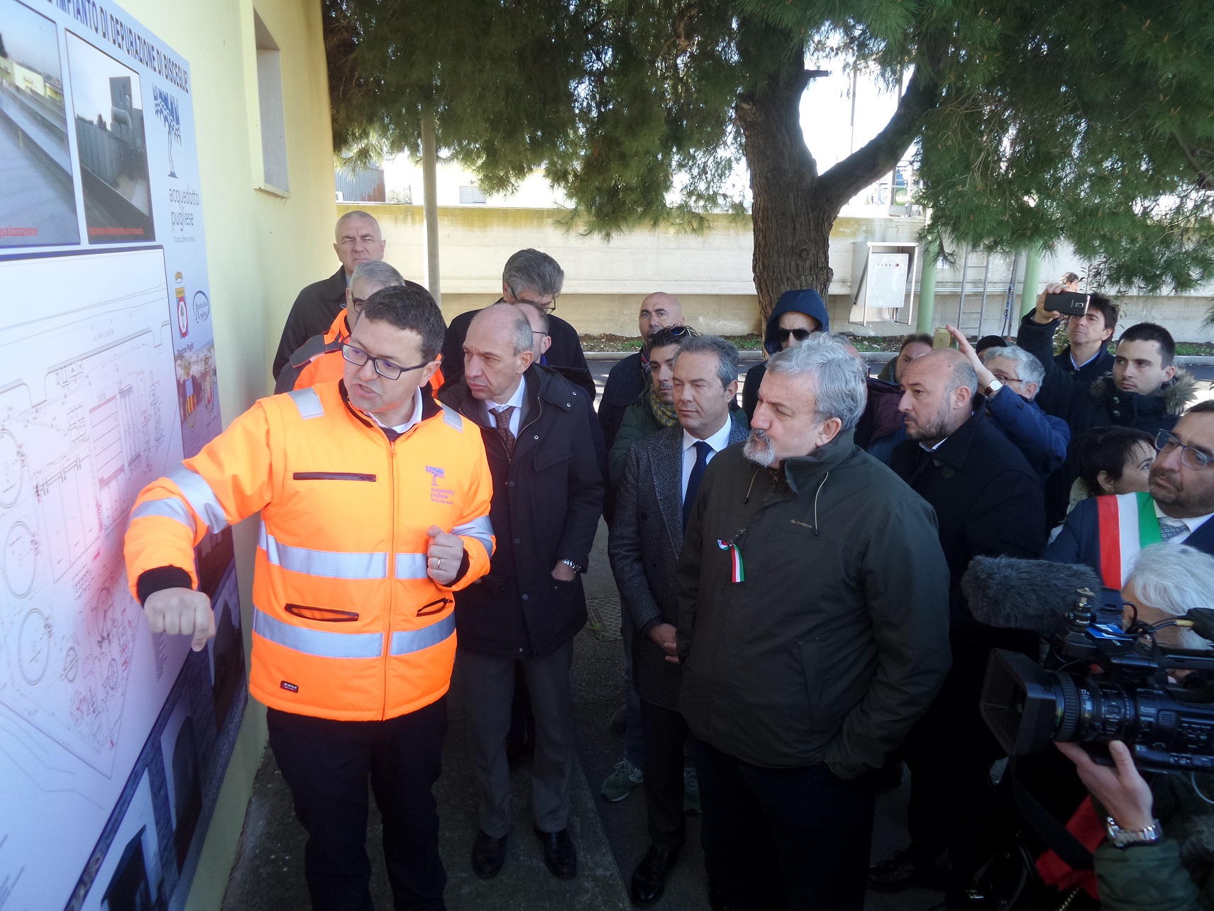 Inaugurate le nuove opere di AQP per il potenziamento del depuratore di Bisceglie