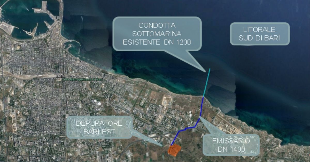 condotta sottomarina depurazione Bari Est