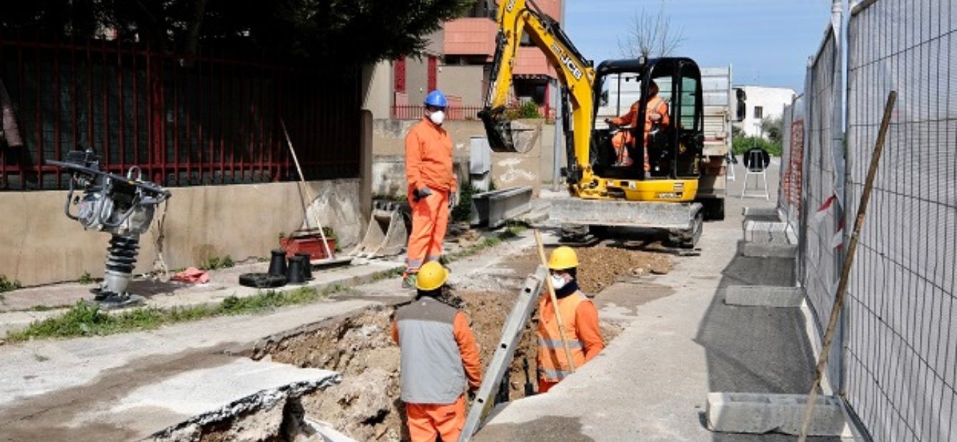 I lavori avviati da Aqp Valenzano