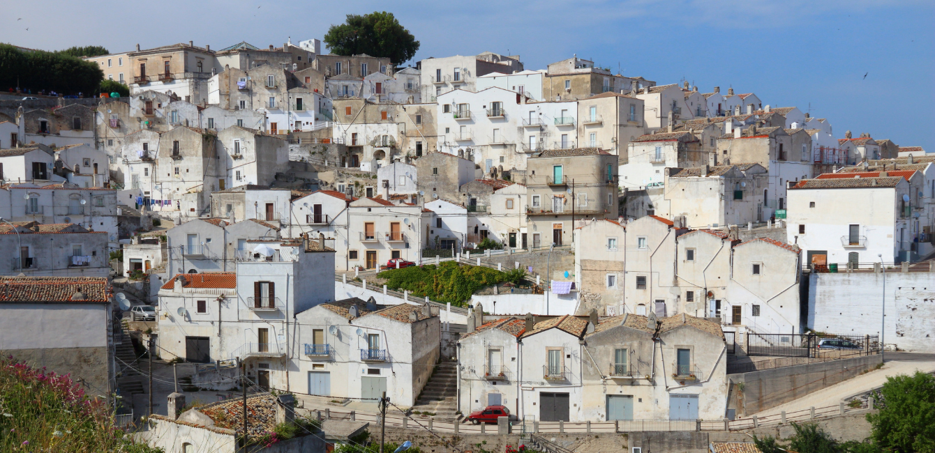 Una parte della cittadina di Monte Sant'Angelo