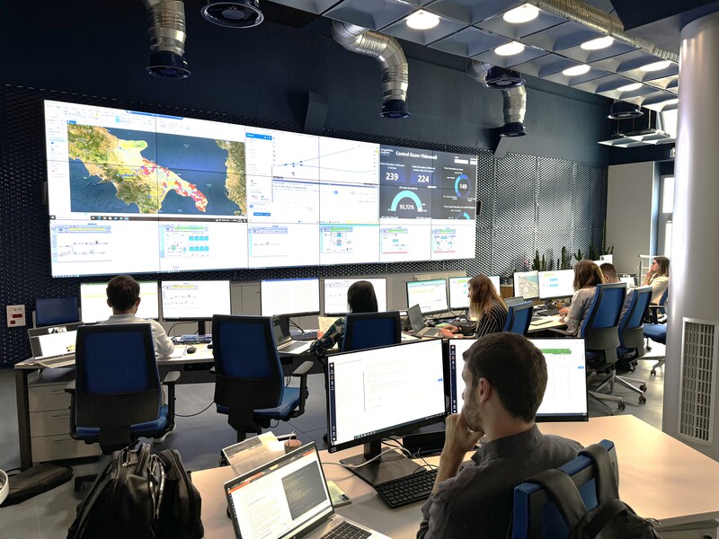 La Control room di AQP