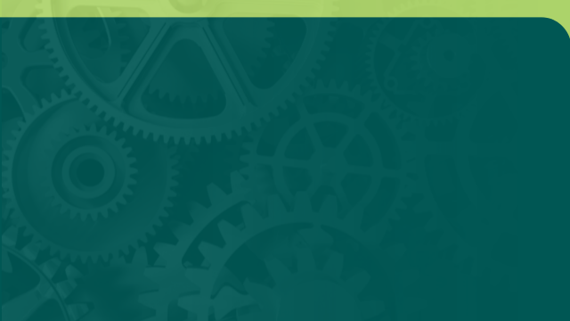 immagine sfondo verde con ingranaggi 