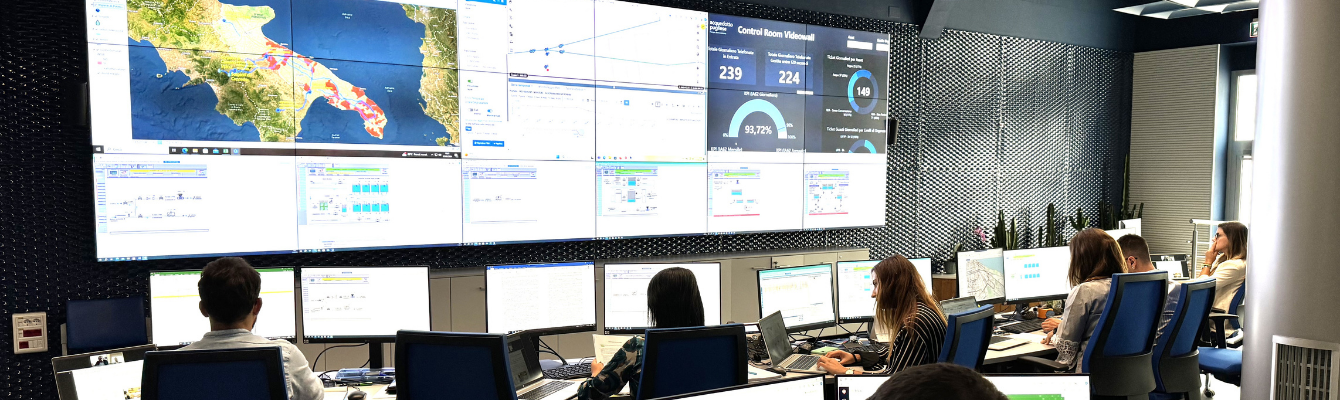control room di Acquedotto Pugliese