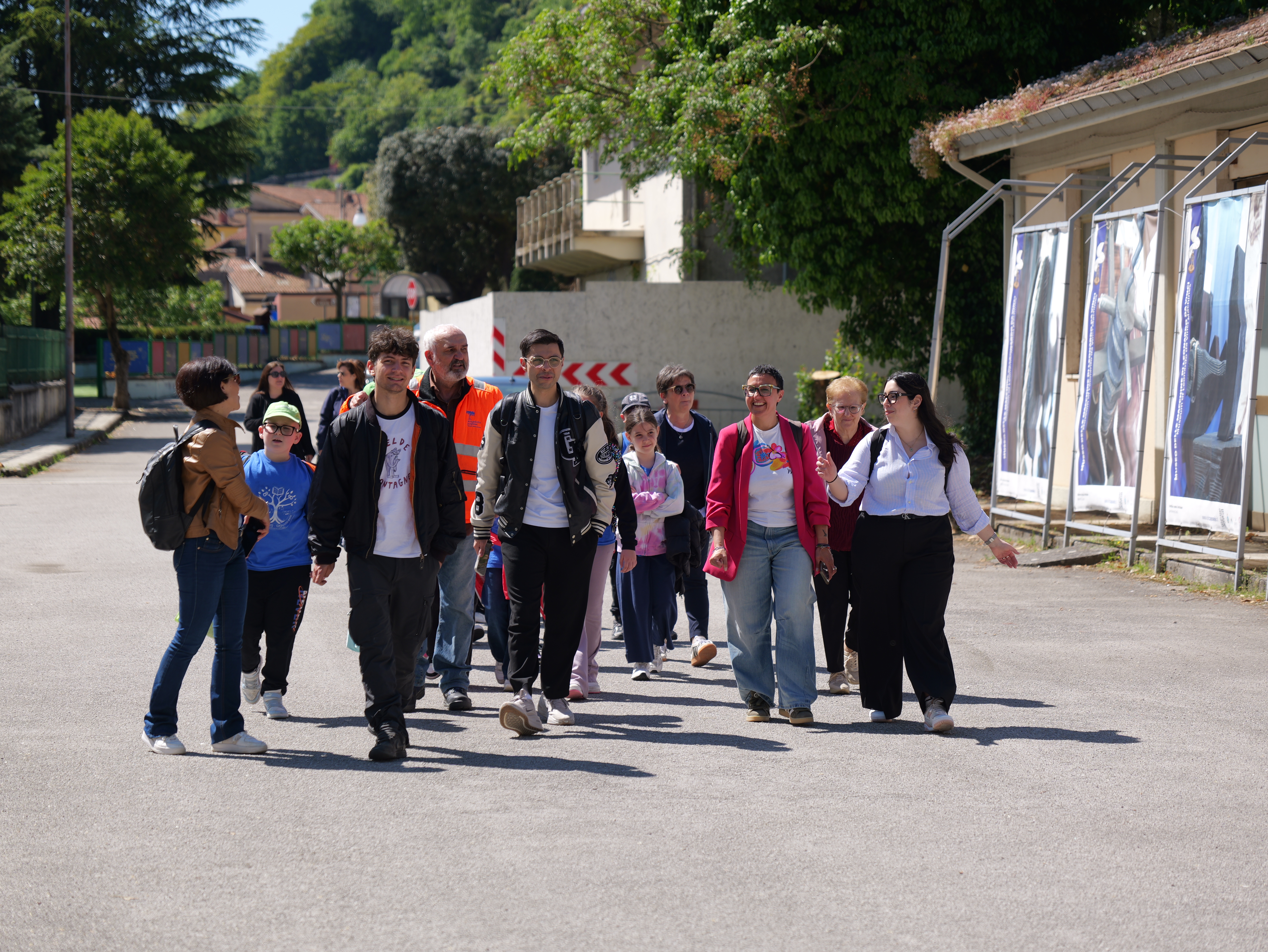 Foto della classe vincitrice del contest in gita alle sorgenti