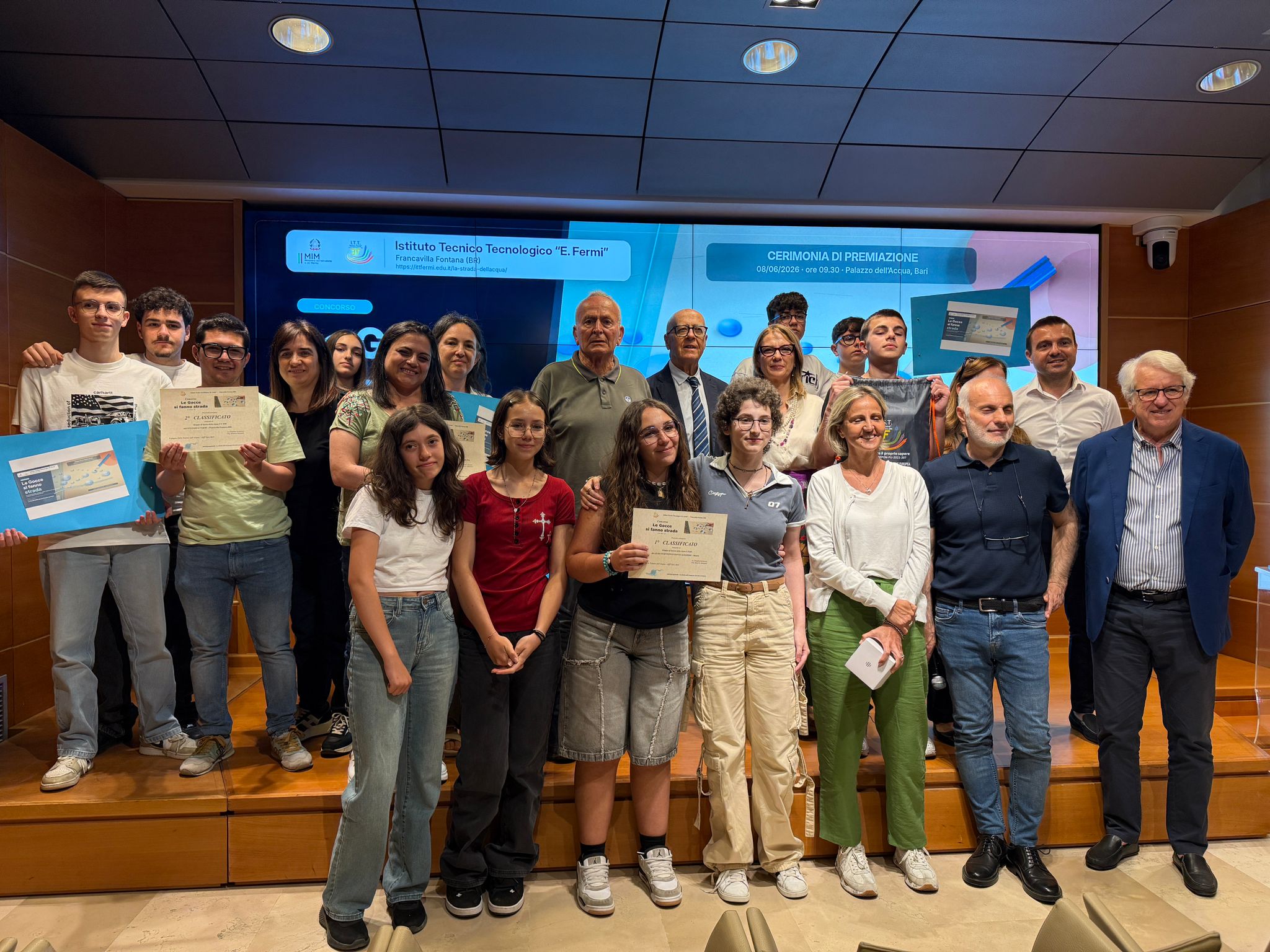 Una foto della classe vincitrice del progetto Una foto della classe vincitrice del progetto