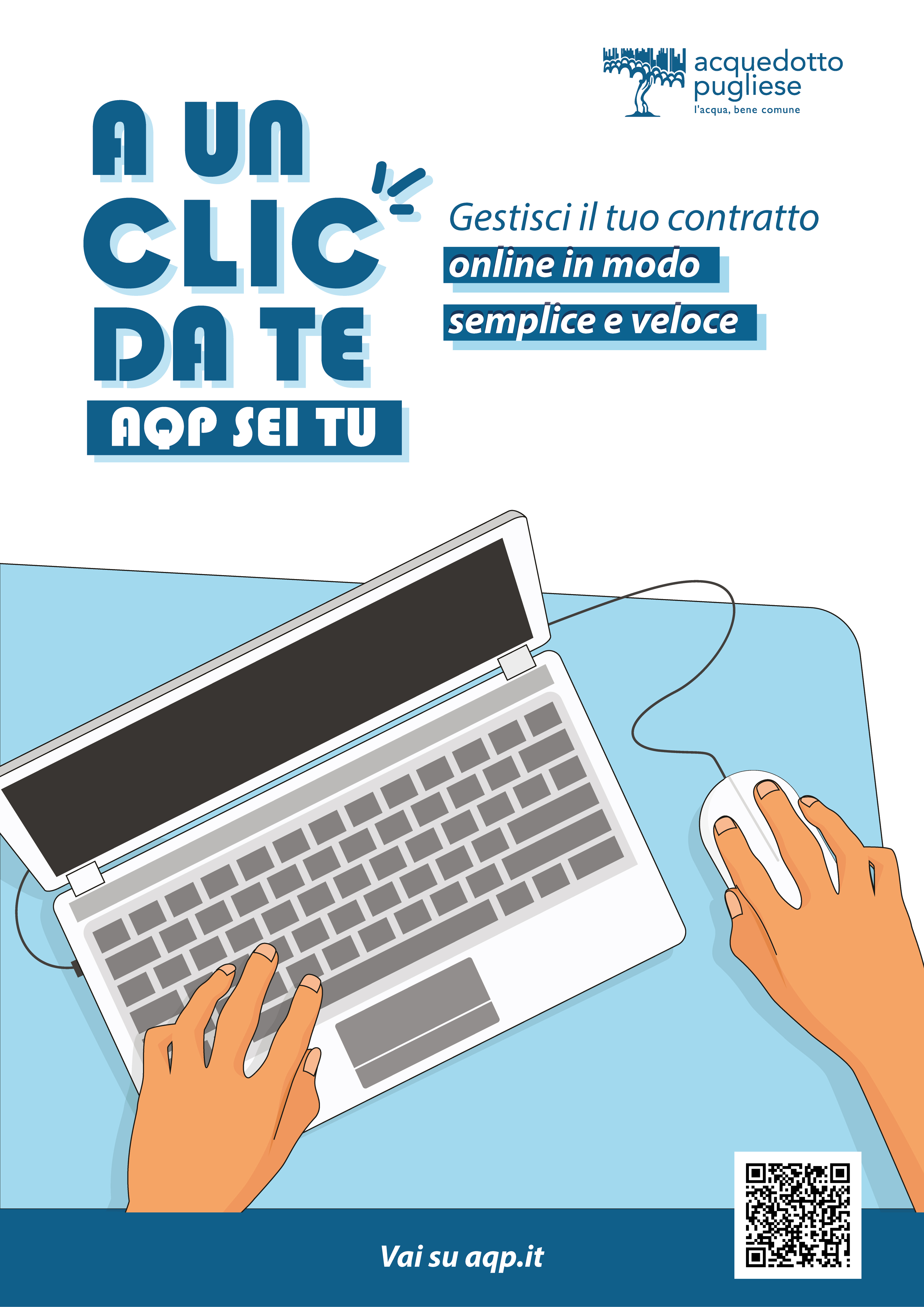 locandina campagna di comunicazione nuovo portale myaqp
