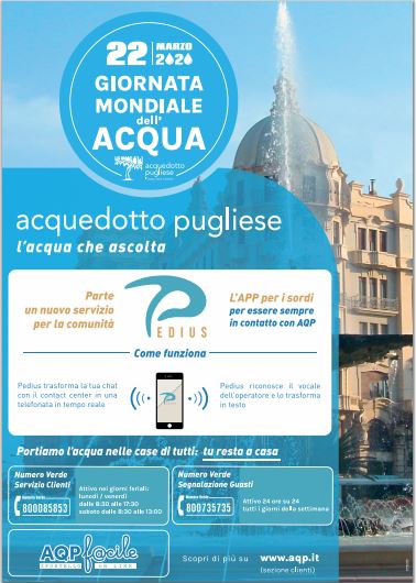 Pedius, l'acqua che ascolta