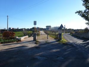 L'ingresso della ciclovia