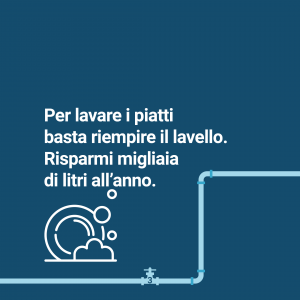 Per lavare i piatti basta riempire il lavello