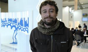 Alessio Giannone (Pinuccio) allo stand AQP Ecomondo